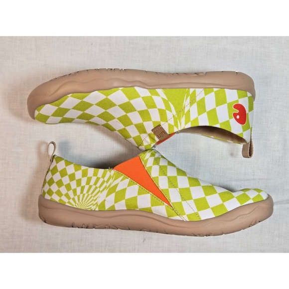 UIN Slip On Shoes Women 7 "Paradox" Canvas Comfortable Slip-ons Spain Toledo - Picture 5 of 9